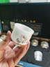 冰種羊脂玉功夫茶具套裝家用白瓷茶壺茶杯高端蓋碗送長輩客戶禮盒 竹韻（高腳杯） 曬單實拍圖