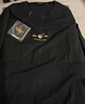 卡賓男裝 膠原蛋白針織衫秋新款金線刺繡LOGO線衫舒適毛衣暖A 煤黑色01 2XL /185/54 曬單實(shí)拍圖