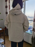 鴨鴨（YAYA）王一博同款90鵝絨羽絨服女冰殼系列三合一城市輕戶外冬季保暖外套 米白色 175/92A(L) 曬單實(shí)拍圖