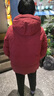 雪中飛【媽媽款】秋冬新款保暖連帽女士羽絨服防鉆絨外套時(shí)尚休閑羽絨服 酒紅|1121 XL /175/96A 曬單實(shí)拍圖
