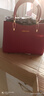 北狐真皮包包女包紅色新娘喜婆婆送媽媽婚包手提真牛皮女包結婚宴女士 紅色 曬單實(shí)拍圖