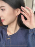 timebetter天然紫水晶銀耳環(huán)女小眾設(shè)計(jì)幸運(yùn)四葉草耳環(huán)耳鉤925銀浪漫紫色 天然紫水晶銀耳環(huán)/寶石直徑約6mm 925銀材質(zhì) 曬單實(shí)拍圖