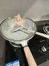 奈騰斯德國麥飯石平底不粘鍋加深炒菜鍋家用炒鍋煎炒鍋電磁爐燃?xì)庠钔ㄓ?26cm炒鍋+玻璃蓋 26cm 曬單實(shí)拍圖