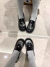 DUTRIEUX可愛(ài)貓咪粗跟淺口樂(lè)福鞋女2025春秋新款女街拍小皮鞋百搭時(shí)尚單鞋 黑色 37 -現(xiàn)貨秒發(fā)，贈(zèng)運(yùn)費(fèi)險(xiǎn) 曬單實(shí)拍圖