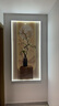 墨派（Mopai）玄關(guān)裝飾畫(huà)輕奢高級感帶led燈光畫(huà)入戶(hù)走廊過(guò)道掛畫(huà)背景墻壁畫(huà) 花開(kāi)富貴 80*160cm(LED燈畫(huà)/遙控插電款) 曬單實(shí)拍圖