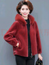 鴨鴨（YAYA）羽絨服女中長款2023年冬季新款韓版連帽狐貍毛領加厚保暖外套HT 酒紅 M 曬單實拍圖