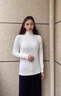 妙奕嘉白色毛衣女針織衫打底衫女士2025春秋季新款洋氣內搭打底毛衣女裝 純白半高領(lǐng)加絨打底針織衫 均碼 【建議80-120斤】 曬單實(shí)拍圖