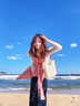 曦牧遙大碼女裝夏季新款胖mm法式小眾設(shè)計(jì)感格子吊帶外搭開衫套 格子吊帶 M 建議80-100斤 曬單實(shí)拍圖