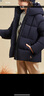 哈吉斯（HAZZYS）品牌童裝男女童羽絨服冬季新款三防透濕羽絨服 藏藍 130 曬單實(shí)拍圖