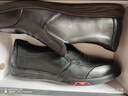 蜘蛛王男鞋一腳蹬真皮男士高端休閑皮鞋35碼36碼小碼大碼軟底中年爸爸鞋 黑色(大碼小碼可選) 47 (285mm) 大碼 曬單實(shí)拍圖