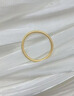 中國黃金（CHINA GOLD）黃金戒指女足金古法素圈戒指情侶對(duì)戒七夕情人節(jié)禮物送女友老婆 13# 約0.5g（克重多退少補(bǔ)） 曬單實(shí)拍圖