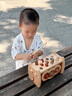 卡布豆早教多面體玩具小兒1-3兒童木質(zhì)游戲桌臺嬰幼兒啟蒙寶寶玩具 多功能打地鼠盒 曬單實拍圖