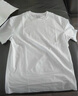 啄木鳥(niǎo)新疆長(cháng)絨純棉短袖t恤男士純色寬松全棉半袖圓領(lǐng)汗衫簡(jiǎn)約百搭體恤 20550/光板短白+鐵灰+黑 XL 曬單實(shí)拍圖