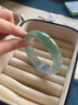 奧利絲“暮冬別”緬甸翡翠玉手鐲女油青冰種貴妃老坑真玉手鐲翡翠(處理) 【人氣王】“暮冬別”翡翠玉鐲 58mm-59mm(贈玉石吊墜+高端禮盒) 曬單實(shí)拍圖