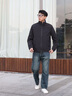 TOMMY HILFIGER【輕通勤】25春夏男裝防風(fēng)防潑水休閑運(yùn)動(dòng)立領(lǐng)夾克外套39198 黑色BDS M （推薦：135-150斤） 曬單實(shí)拍圖