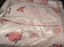 童泰春季新生嬰兒寶寶床品夾棉小抱被外出防風(fēng)保暖抱毯蓋毯 粉色（春秋中厚款10-20°C適用） 80x80cm 曬單實(shí)拍圖