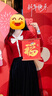 絲柏舍撞色V領(lǐng)網(wǎng)紗連衣裙2025秋裝新款女裝蝴蝶結(jié)收腰中長裙 曬單實拍圖