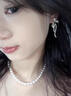 BJYL法式蝴蝶結(jié)流蘇耳釘無耳洞耳夾女2025新款輕奢高級小眾耳環(huán)耳飾女 蝴蝶結(jié)流蘇耳夾（無耳洞拍） 曬單實拍圖