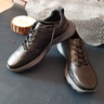 雅格獅丹（Aquascutum）男鞋2025夏季新款休閑運(yùn)動(dòng)鞋男士頭層牛皮鞋子男 黑色 40 【偏大一碼】 曬單實(shí)拍圖