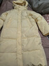粉媚夢(mèng)女士羽絨棉服女中長(cháng)款連帽新款棉襖衣服女裝冬季外套棉衣加厚冬裝 拉鏈長(cháng)款連帽棉服黃色 L 【建議120-145斤】 曬單實(shí)拍圖