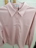 百圖betu女裝春季新款襯衫翻領(lǐng)抗皺寬松百搭白襯衣襯衫女2501T24 粉紅 M 曬單實(shí)拍圖
