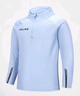 卡爾美（KELME）兒童套頭衫青訓秋季新款足球訓練服跑步運動(dòng)衛衣半拉鏈上衣 紫藍 140 曬單實(shí)拍圖
