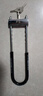 首力玻璃門(mén)鎖U型鎖鎖具雙門(mén)插鎖玻璃鎖推拉門(mén)長(cháng)鎖商鋪u鎖型室外U形鎖 讓利款黑【350mm】3把鑰匙 曬單實(shí)拍圖