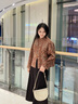 布符（Cloth Fu）布符2025年春季新款原創(chuàng)連肩袖短外套新中式國(guó)風(fēng)手工盤(pán)扣小香風(fēng) 銹紅線跡 M 曬單實(shí)拍圖