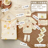 睡眠北鼻嬰兒待產(chǎn)包全套新生寶寶嬰兒衣服純棉產(chǎn)房初生抱被包單新生兒禮盒 十件套-ins熊 【秋冬款】 90*90cm 曬單實(shí)拍圖