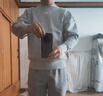 阿迪達斯 （adidas）秋季加絨簡約男裝運動套頭時尚潮流衛(wèi)衣HB6560 L碼 曬單實拍圖