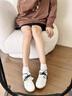 達(dá)芙妮板鞋女德訓(xùn)鞋學(xué)生女生2025春季軟底輕便舒適學(xué)院風(fēng)春天休閑鞋 珠光白 37 (235mm) 標(biāo)準(zhǔn)碼 曬單實拍圖