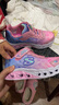 Skechers斯凱奇童鞋女童運動(dòng)鞋閃燈鞋開(kāi)關(guān)魔術(shù)貼兒童休閑公主鞋302315L 粉紅色/多彩色/PKMT 32 曬單實(shí)拍圖
