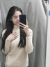 FSHE毛衣打底衫女秋冬2025新款洋氣內(nèi)搭厚實(shí)高級(jí)感針織半高領(lǐng)白色上衣 白色 L 曬單實(shí)拍圖