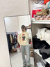施洛瀾軟糯加厚毛衣女2025秋冬季新款內(nèi)搭設(shè)計感小眾針織保暖打底衫外穿 米白色 均碼 建議80-135斤 曬單實拍圖