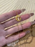 中國(guó)黃金（CHINA GOLD）星月蛇盤兔黃金項(xiàng)鏈女足金生肖蛇本命年吊墜情人節(jié)生日禮物送女友 星月蛇盤兔吊墜【配S925銀鏈】約0.6g 曬單實(shí)拍圖
