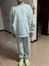 李寧童裝衛(wèi)衣衛(wèi)褲套裝男女童2025夏季新款束腳長(zhǎng)褲圓領(lǐng)上衣運(yùn)動(dòng)套裝 淡苔藍(lán)-2 165 曬單實(shí)拍圖