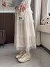 NINE WEST/玖熙阿甘鞋女厚底復古德訓鞋百搭軟底 NR510902CE 白色37 曬單實拍圖