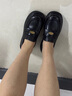 卓詩(shī)尼樂(lè )福鞋女2026年春季新款復古英倫風(fēng)一腳蹬小皮鞋女鞋厚底粗跟單鞋 黑色 37 曬單實(shí)拍圖