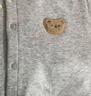 拉比秋冬兒童外套不倒絨全開(kāi)男女童裝保暖嬰兒棒球服寶寶外衣 花灰色 110 cm 曬單實(shí)拍圖