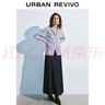 UR2025秋季新款女裝休閑復古水洗棉質(zhì)牛仔半裙UWM850012 藍色 XS 曬單實(shí)拍圖