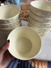 康琴（KANGQIN）奶油風(fēng)陶瓷碗家用2025新款吃飯碗高顏值餐具面碗湯碗喬遷碗碟套裝 奶黃4.7英寸飯碗 10件套 曬單實(shí)拍圖