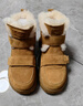 百麗（Belle）牛皮厚底羊毛雪地靴女靴加絨保暖休閑短靴棉鞋D1X1DDD4 棕色-絨面皮 35 (225mm) 曬單實(shí)拍圖