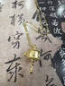 老廟黃金項(xiàng)鏈轉(zhuǎn)經(jīng)輪女套鏈足金六字真言吊墜節(jié)日禮物 約4g 曬單實(shí)拍圖