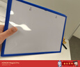 沁樂(lè )怡a4紙插頁(yè)磁性展示貼墻文件套文件袋a3收納硬膠套卡套磁吸保護套磁力貼文件框壁掛墻資料板夾展示框 放A4尺寸藍色(覆膜面板)磁性-1個(gè) 曬單實(shí)拍圖