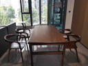 首府北美黑胡桃木全實(shí)木家用吃飯餐桌大板長(cháng)條桌子工作臺長(cháng)方形茶書(shū)桌 南美胡桃木單桌：200*90*75cm 曬單實(shí)拍圖