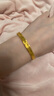 周大生黃金手鐲足金碎碎冰星光手鐲精致爆閃送女友送老婆生日七夕禮物 碎碎冰星光手鐲 金重約9.3g 54# 曬單實(shí)拍圖