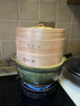 黃一府（HUANG YI FU）精選天然柳杉木手工制木蒸籠家用蒸小籠包子蒸屜竹制籠屜籠底蒸格 24CM二籠一蓋 曬單實(shí)拍圖