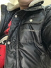 袋鼠（DAISHU）皮羽絨服男冬季潮牌羊羔毛領(lǐng)休閑短款修身冬裝外套白鴨絨羽絨服男 冬季免洗男裝【當天發(fā)貨】黑色 2XL 曬單實(shí)拍圖
