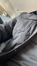與狼共舞【90鴨絨+石墨烯】冬保暖工裝翻領(lǐng)外套男士羽絨服 001黑色 175  曬單實(shí)拍圖
