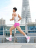 沃特沃特全掌TPU板跑步鞋男馬拉松跑鞋女減震回彈青少年透氣體測 淺藍粉 26.5 43 曬單實(shí)拍圖